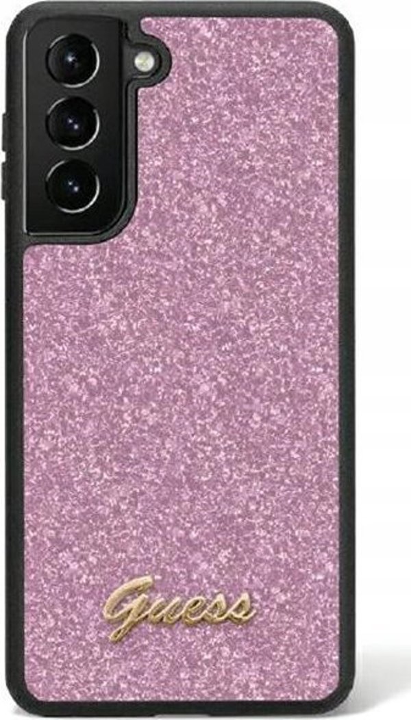 Guess Αυθεντική Θήκη GUESS Hardcase GUHCS24SHGGSHU για Samsung S24 (Glitter Script / μωβ)
