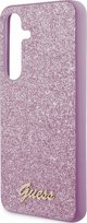 Guess Αυθεντική Θήκη GUESS Hardcase GUHCS24SHGGSHU για Samsung S24 (Glitter Script / μωβ)