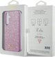 Guess Αυθεντική Θήκη GUESS Hardcase GUHCS24SHGGSHU για Samsung S24 (Glitter Script / μωβ)