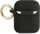 Guess GUA2SGGEK Silicone Glitter Protective Case for AirPods 1/2 black 8659988 3666339010263