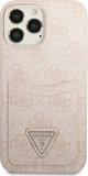 Guess case for iPhone 13 Pro Max 6,7" GUHCP13XP4TPP pink hardcase 4G Triangle Logo Cardslot 3666339047757