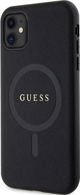 Guess Θήκη Guess GUHMN61PSAHMCK Apple iPhone 11/XR σκληρή θήκη Saffiano MagSafe μαύρο