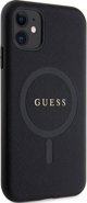 Guess Θήκη Guess GUHMN61PSAHMCK Apple iPhone 11/XR σκληρή θήκη Saffiano MagSafe μαύρο
