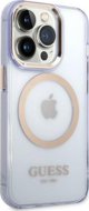 Guess Θήκη Guess GUHMP14LHTCMU Apple iPhone 14 Pro μοβ σκληρή θήκη Gold Outline Translucent MagSafe