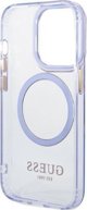 Guess Θήκη Guess GUHMP14LHTCMU Apple iPhone 14 Pro μοβ σκληρή θήκη Gold Outline Translucent MagSafe