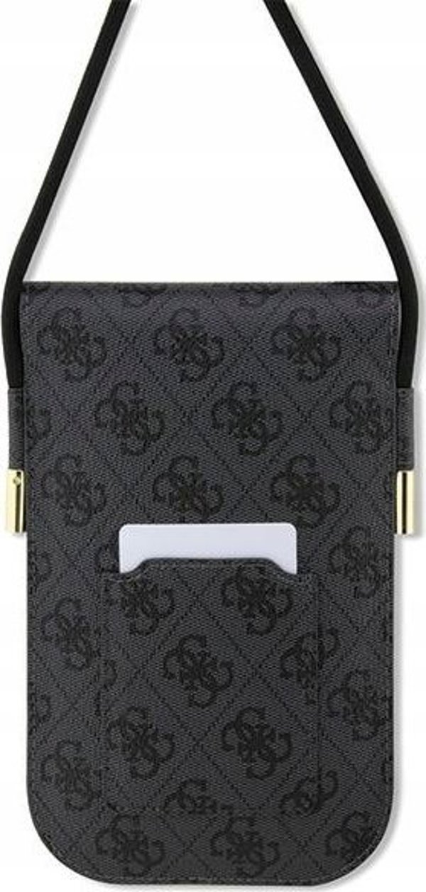 Guess Guess 4G Metal Script Logo - Τσάντα crossbody για τηλέφωνο (μαύρο)