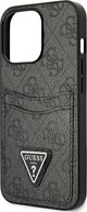 Guess Guess GUHCP13LP4TPK iPhone 13 Pro / 13 6,1" μαύρο/black σκληρή θήκη 4G Triangle Logo Cardslot NoSize