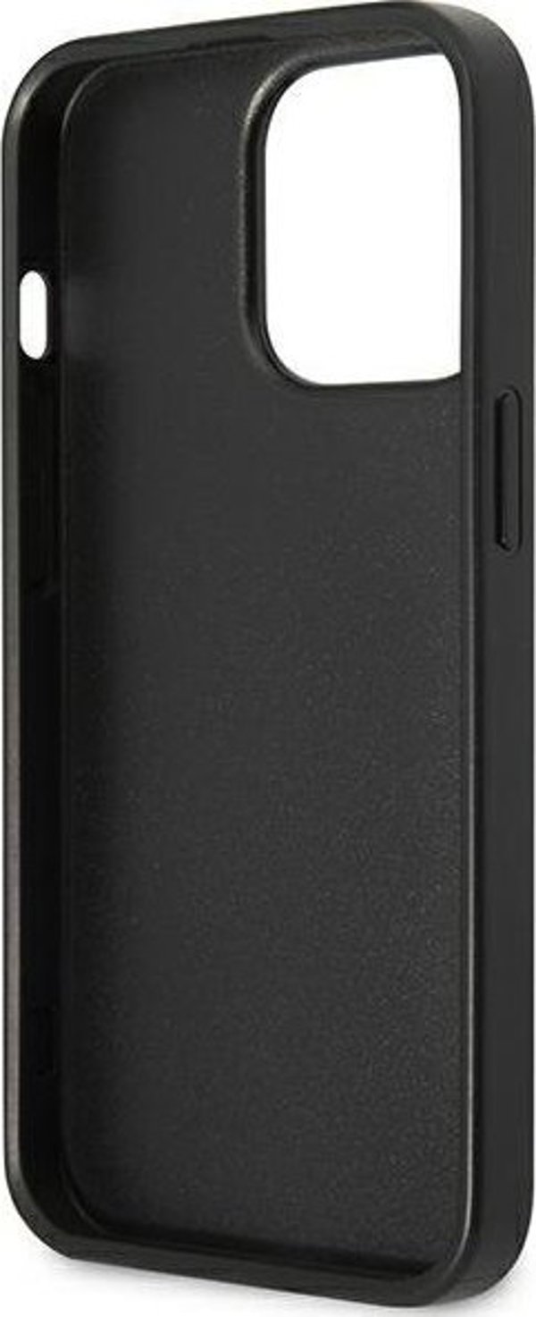 Guess Guess GUHCP13LP4TPK iPhone 13 Pro / 13 6,1" μαύρο/black σκληρή θήκη 4G Triangle Logo Cardslot NoSize