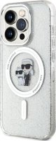 Διάφανη σκληρή θήκη Karl Lagerfeld Karl Lagerfeld KLHMP15LHGKCNOT iPhone 15 Pro 6.1" Karl&Choupette Glitter MagSafe