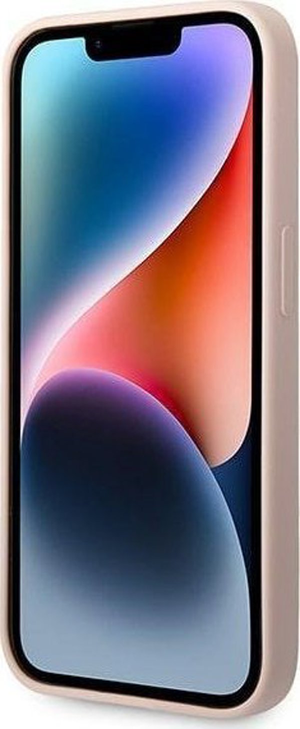 Σκληρή θήκη Karl Lagerfeld για iPhone 14 Pro Max 6,7" ρουζ ανοιχτό/light pink Silicone Karl`s Head Magsafe