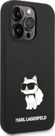 Σκληρή θήκη Karl Lagerfeld KLHCP14XSNCHBCK Apple iPhone 14 Pro Max μαύρη Σιλικόνη Choupette