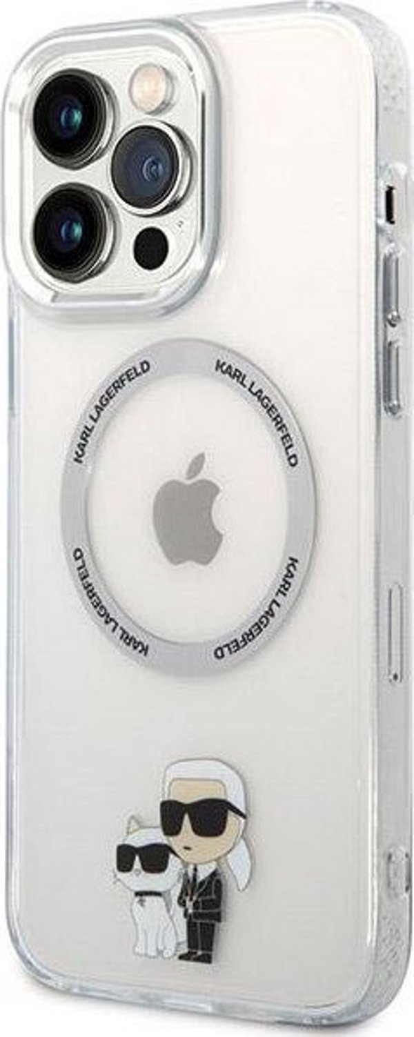 Karl Lagerfeld case for iPhone 13 Pro Max 6,7" KLHMP13XHNKCIT transparent hardcase Magsafe IML NFT Karl & Choupette 3666339126353