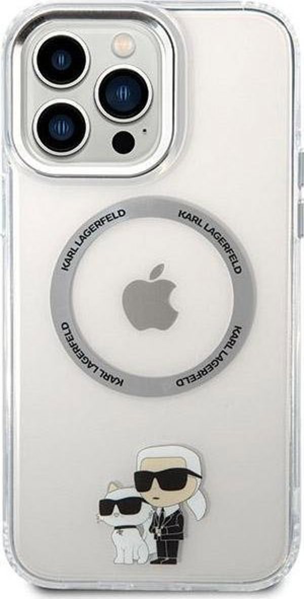 Karl Lagerfeld case for iPhone 13 Pro Max 6,7" KLHMP13XHNKCIT transparent hardcase Magsafe IML NFT Karl & Choupette 3666339126353