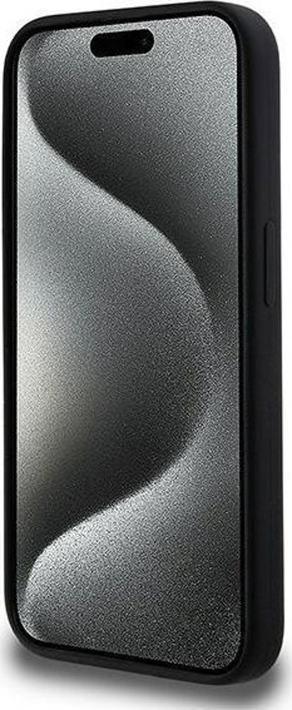 Σκληρή θήκη Karl Lagerfeld KLHMP15XSKCHPPLK iPhone 15 Pro Max 6.7" μαύρο/μαύρο σιλικόνης Karl & Choupette MagSafe
