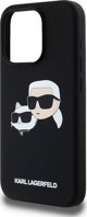 Σκληρή θήκη Karl Lagerfeld KLHMP15XSKCHPPLK iPhone 15 Pro Max 6.7" μαύρο/μαύρο σιλικόνης Karl & Choupette MagSafe