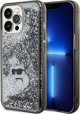 Διάφανη σκληρή θήκη Karl Lagerfeld KLHCP13LLKCNSK για iPhone 13 Pro / 13 6.1" με υγρό Glitter Choupette
