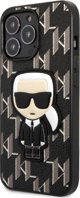Σκληρή θήκη Karl Lagerfeld Etui Karl Lagerfeld KLHCP13LPMNIKBK Apple iPhone 13 Pro μαύρη Monogram Ikonik Patch