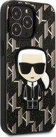 Σκληρή θήκη Karl Lagerfeld Etui Karl Lagerfeld KLHCP13LPMNIKBK Apple iPhone 13 Pro μαύρη Monogram Ikonik Patch