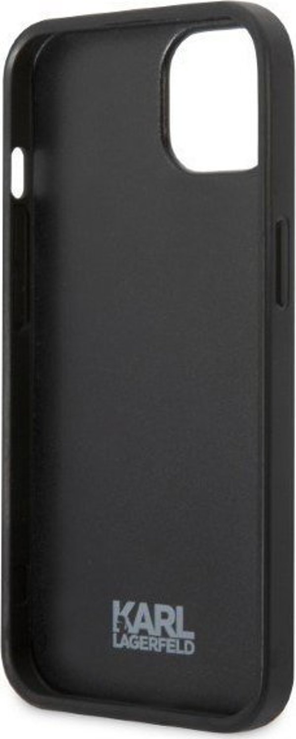Σκληρή θήκη Karl Lagerfeld Etui Karl Lagerfeld KLHCP13LPMNIKBK Apple iPhone 13 Pro μαύρη Monogram Ikonik Patch