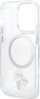 Διάφανη σκληρή θήκη Karl Lagerfeld KLHMP13LHNKCIT για Apple iPhone 13 Pro Iconic Karl&Choupette Magsafe