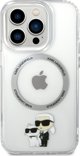 Διάφανη σκληρή θήκη Karl Lagerfeld KLHMP13LHNKCIT για Apple iPhone 13 Pro Iconic Karl&Choupette Magsafe