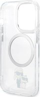 Διάφανη σκληρή θήκη Karl Lagerfeld KLHMP13LHNKCIT για Apple iPhone 13 Pro Iconic Karl&Choupette Magsafe