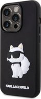 Σκληρή θήκη Karl Lagerfeld KLHCP14X3DRKHNK Apple iPhone 14 Pro Max μαύρη Rubber Choupette 3D