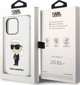 Θήκη Karl Lagerfeld KLHCP14XSNIKBCH Apple iPhone 14 Pro Max σκληρή θήκη λευκή Σιλικόνη Ikonik