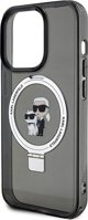 Karl Lagerfeld Karl Lagerfeld KLHMP13LHMRSKCK iPhone 13 Pro 6.1" μαύρη/μαύρο σκληρή θήκη Ring Stand Karl&Choupettte MagSafe