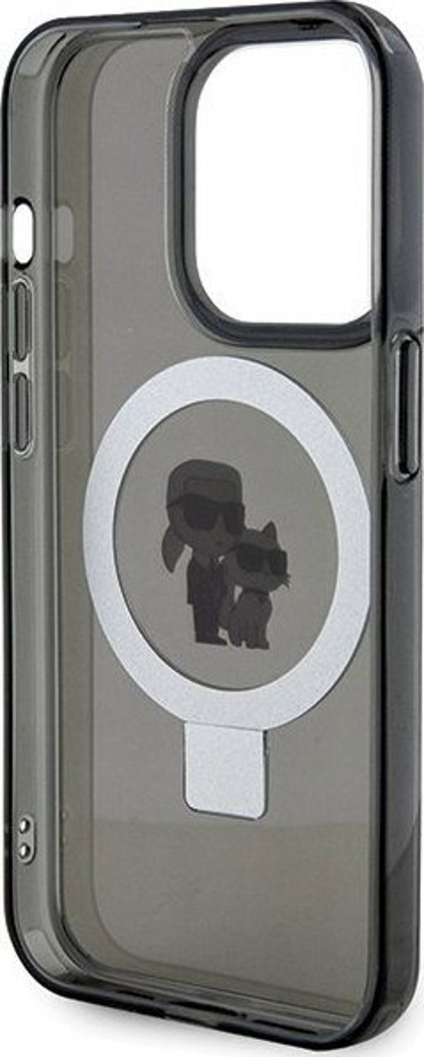 Karl Lagerfeld Karl Lagerfeld KLHMP13LHMRSKCK iPhone 13 Pro 6.1" μαύρη/μαύρο σκληρή θήκη Ring Stand Karl&Choupettte MagSafe