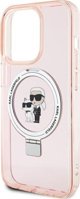 Karl Lagerfeld Karl Lagerfeld KLHMP15XHMRSKCP iPhone 15 Pro Max 6.7" ροζ/hardcase Ring Stand Karl&Choupettte MagSafe