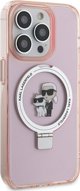 Karl Lagerfeld Karl Lagerfeld KLHMP15XHMRSKCP iPhone 15 Pro Max 6.7" ροζ/hardcase Ring Stand Karl&Choupettte MagSafe