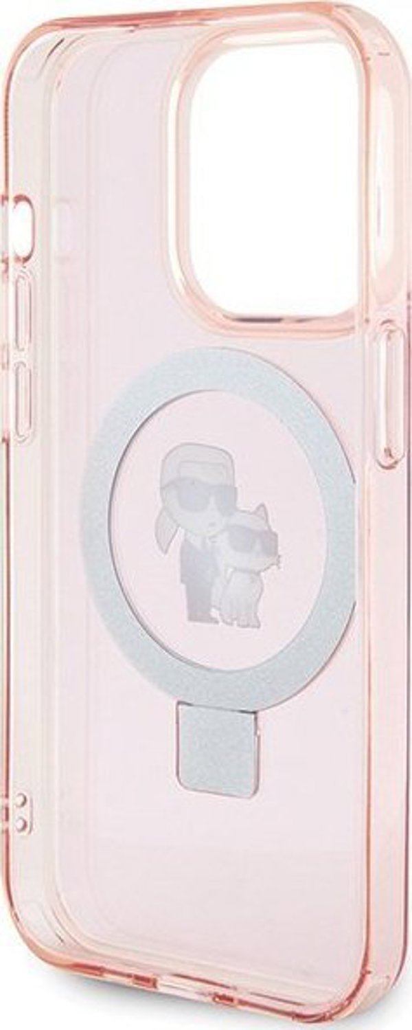 Karl Lagerfeld Karl Lagerfeld KLHMP15XHMRSKCP iPhone 15 Pro Max 6.7" ροζ/hardcase Ring Stand Karl&Choupettte MagSafe
