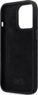 Θήκη Karl Lagerfeld KLHCP13LSMHKNPK iPhone 13 Pro / 13 6.1" μαύρη Σιλικόνη Ikonik Metal Pin
