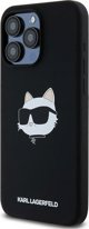 Karl Lagerfeld Karl Lagerfeld KLHMP15LSCHPPLK iPhone 15 Pro 6.1" μαύρη/black σκληρή θήκη σιλικόνης Choupette Head MagSafe