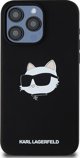 Karl Lagerfeld Karl Lagerfeld KLHMP15LSCHPPLK iPhone 15 Pro 6.1" μαύρη/black σκληρή θήκη σιλικόνης Choupette Head MagSafe