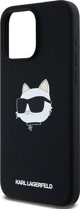 Karl Lagerfeld Karl Lagerfeld KLHMP15LSCHPPLK iPhone 15 Pro 6.1" μαύρη/black σκληρή θήκη σιλικόνης Choupette Head MagSafe