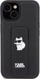 Karl Lagerfeld Karl Lagerfeld KLHCP15SGSACHPK iPhone 15 6.1" μαύρο/black σκληρή θήκη Gripstand Saffiano Choupette Pins