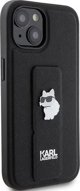 Karl Lagerfeld Karl Lagerfeld KLHCP15SGSACHPK iPhone 15 6.1" μαύρο/black σκληρή θήκη Gripstand Saffiano Choupette Pins