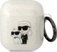 Διάφανη θήκη Airpods 1/2 Gliter Karl&Choupette