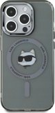 Σκληρή θήκη Karl Lagerfeld KLHMP15XHLSCHK iPhone 15 Pro Max 6.7" μαύρο/μαύρο IML Metal Choupette Head MagSafe
