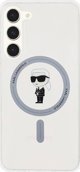 Σκληρή θήκη Karl Lagerfeld KLHMS23MHFCKNOT Samsung Galaxy S23+ Plus IML Ikonik MagSafe διαφανής