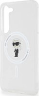 Σκληρή θήκη Karl Lagerfeld KLHMS23MHFCKNOT Samsung Galaxy S23+ Plus IML Ikonik MagSafe διαφανής