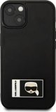 Θήκη Karl Lagerfeld για iPhone 13 6,1" μαύρη/black σκληρή θήκη Ikonik Patch