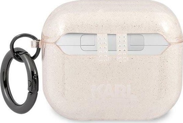 Θήκη προστασίας Karl Lagerfeld KLA3UKHGD Glitter Karl`s Head για AirPods 3 χρυσό