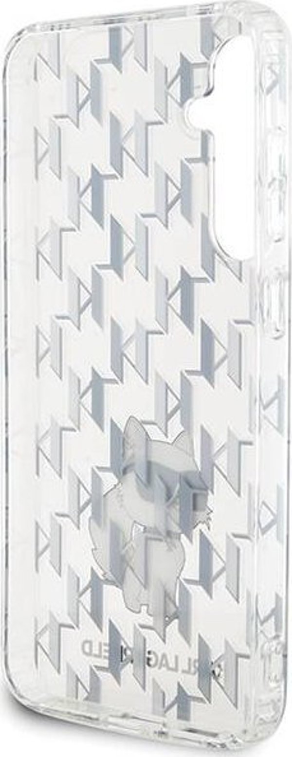 Σκληρή θήκη Karl Lagerfeld KLHCS23FEHNCMKLT Samsung Galaxy S23 FE Monogram Choupette διαφανής