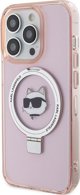 Karl Lagerfeld Karl Lagerfeld KLHMP15XHMRSCHP iPhone 15 Pro Max 6.7" ροζ σκληρή θήκη Ring Stand Choupette Head MagSafe