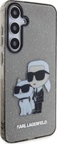Σκληρή θήκη Karl Lagerfeld Etui Karl Lagerfeld KLHCS24MHNKCTGK Samsung Galaxy S24+ Plus Glitter Karl&Choupette czarny/black