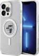 Διαφανής σκληρή θήκη Karl Lagerfeld KLHMP15XHGKCNOT iPhone 15 Pro Max 6.7" Karl&Choupette Glitter MagSafe
