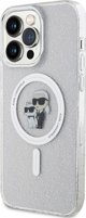 Διαφανής σκληρή θήκη Karl Lagerfeld KLHMP15XHGKCNOT iPhone 15 Pro Max 6.7" Karl&Choupette Glitter MagSafe